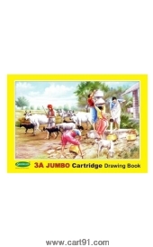 Buy Sundaram 3a Jumbo Cartridge Drawing Book Yellow Book By Online At Low Price Cart91